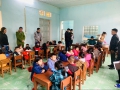 Ban Chỉ đạo chăm sóc sức khỏe xã Tân Lập thực hiện công tác kiểm tra vệ sinh an toàn thực phẩm tại Trường MN Tân Lập.