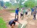 Điểm trường Minh Thượng, Trường Mầm non Tân lập kết hợp với phụ huynh lao động chuẩn bị tốt mọi điều kiện về cơ sở vật chất cho năm học mới