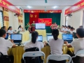 Trường mâm non Tân Lập tổ chức Tập huấn hướng dẫn nâng cao năng lực chuyên môn cho cán bộ quản lý và giáo viên mầm non.